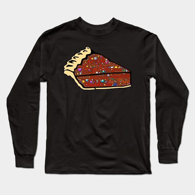 Happy Thanksgiving Chocolate Pie Long Sleeve T-Shirt by holidaystore